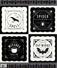 Sophisticated Halloween Pillows, Fabric Project Panel 36
