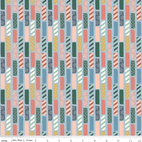 Clearance - 1/2 Yard Flat Fold - Let's Create by the yard Quilting Cotton features modern playful colors, florals, maker icons