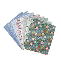 Clearance - 1/2 Yard Flat Fold - Let's Create by the yard Quilting Cotton features modern playful colors, florals, maker icons