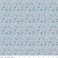Clearance - 1/2 Yard Flat Fold - Let's Create by the yard Quilting Cotton features modern playful colors, florals, maker icons