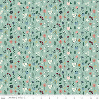 Clearance - 1/2 Yard Flat Fold - Let's Create by the yard Quilting Cotton features modern playful colors, florals, maker icons