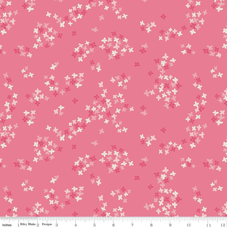 Clearance - 1/2 Yard Flat Fold - South Hill Navy Collection Quilting Cotton by Fran Gulick, Riley Blake Designs