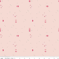 Clearance - 1/2 Yard Flat Fold - South Hill Blush Collection Quilting Cotton by Fran Gulick, Riley Blake Designs