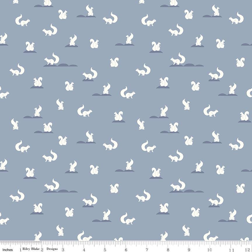 Clearance - 1/2 Yard Flat Fold - South Hill Navy Collection Quilting Cotton by Fran Gulick, Riley Blake Designs