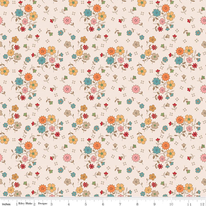 Autumn Fat Quarter Bundle, 9 Pieces, Autumn Collection by Lori Holt for Riley Blake Designs