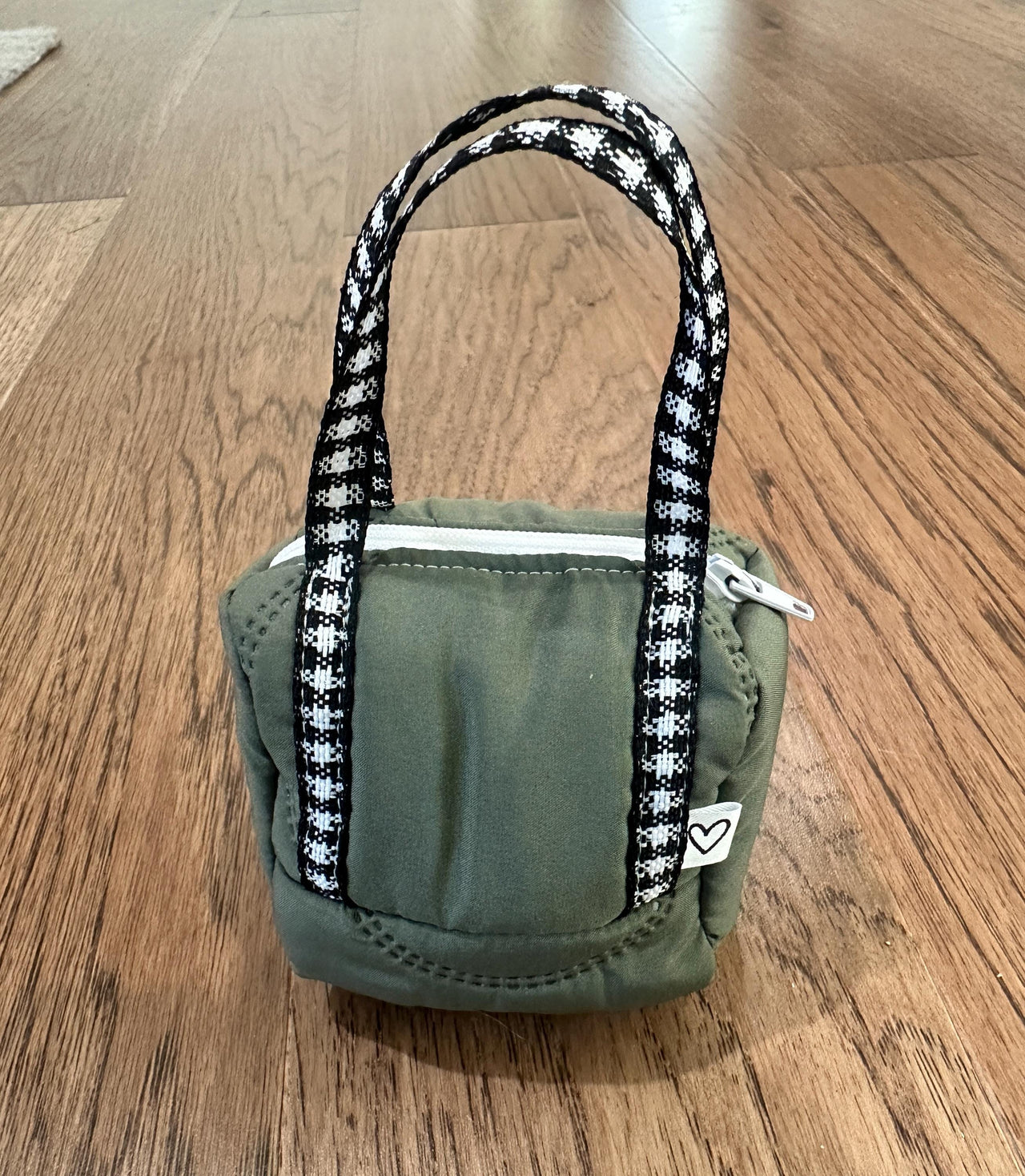 18 inch Doll Sleeping Bag Set - Green & Buffalo Check - Includes Weekend Bag, Pillow, and Pillow Case, Handmade Gift for Kids or Collectors