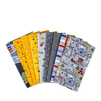 Playmat Panel, It Takes a Village Designer Quilting Cotton, Smoke Gray, by Jennifer Long for Riley Blake Designs