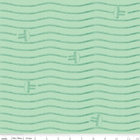 Press On: Cord Stripe - Mint Green with Power Cords - 1/2 Yard Flat Fold - by J. Wecker Frisch for Riley Blake Designs