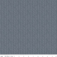 1/2 Yard Flat Fold Tread Marks Smoke Gray, It Takes a Village Designer Quilting Cotton by Jennifer Long for Riley Blake Designs