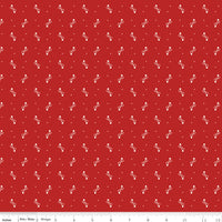 1/2 Yard - Gentler Times Schoolhouse Ditty Red Quilting Cotton – Lori Holt for Riley Blake
