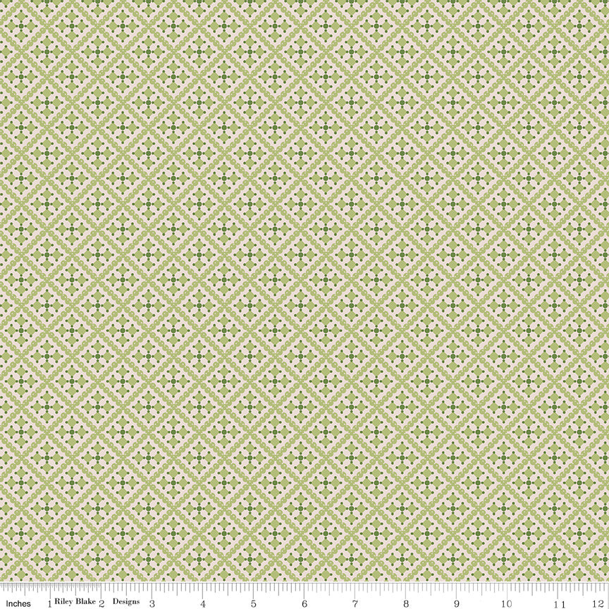 1/2 Yard - Gentler Times Lettuce Shenanigans Quilting Cotton – Lori Holt for Riley Blake