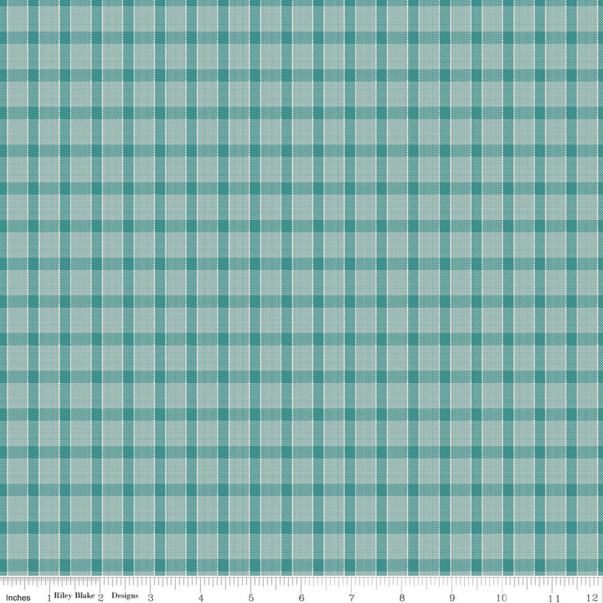 1/2 Yard - Gentler Times Cozy Whippersnapper, Blue Quilting Cotton – Lori Holt for Riley Blake