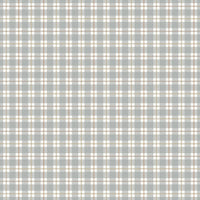 1/2 Yard Flat Fold - Evening on the Prairie Picnic Plaid Stone Gray