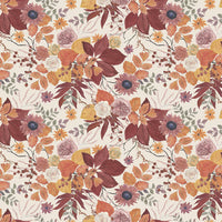 1/2 Yard Flat Fold - Evening on the Prairie Quilting Cotton - Main Print - Cream