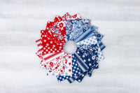 1/2 Yard Flat Fold, Ditsy Floral Multi-Color Designer Quilting Cotton by Freedom Garden for Riley Blake Designs