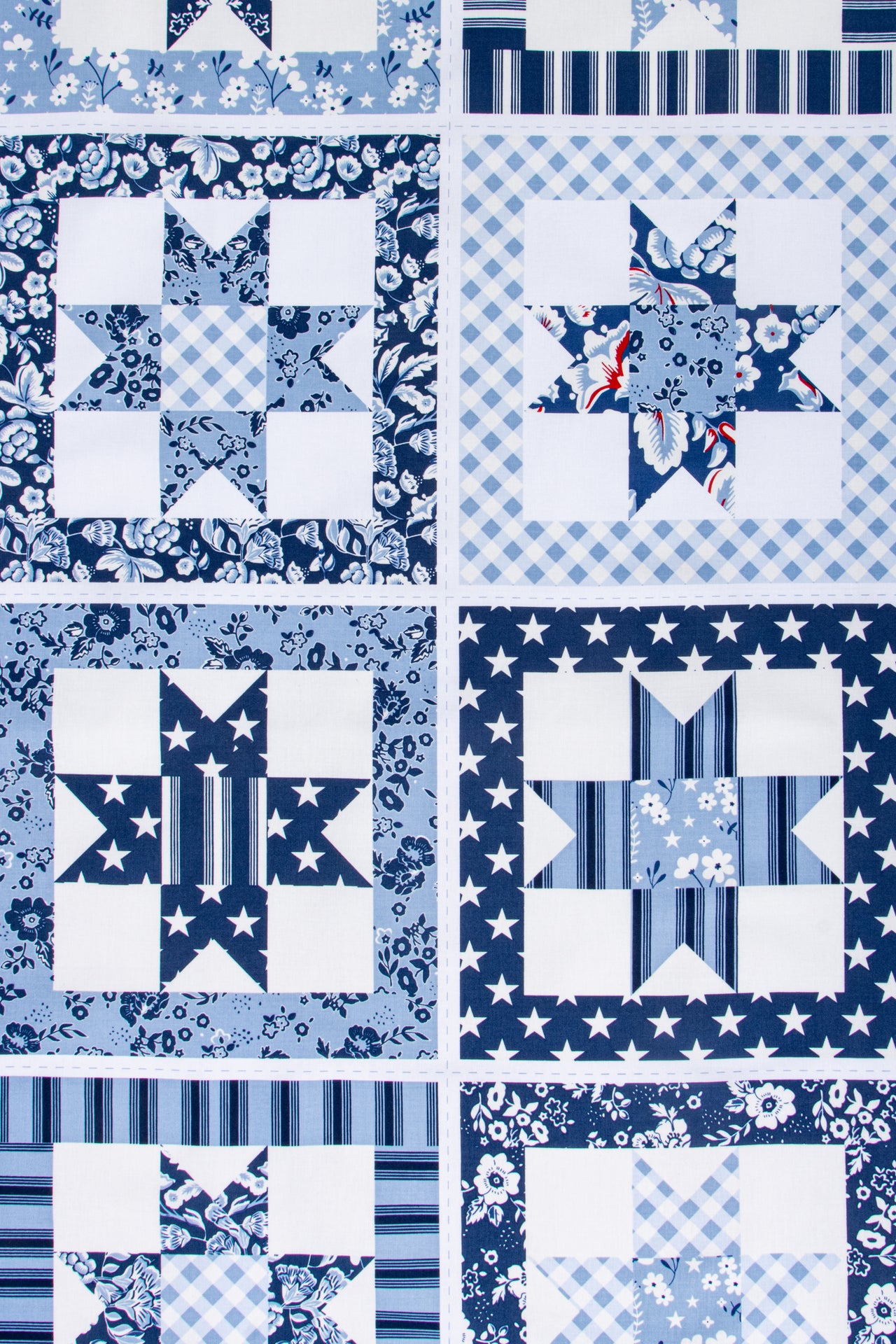 Star Panel Designer Quilting Cotton by Freedom Garden for Riley Blake Designs