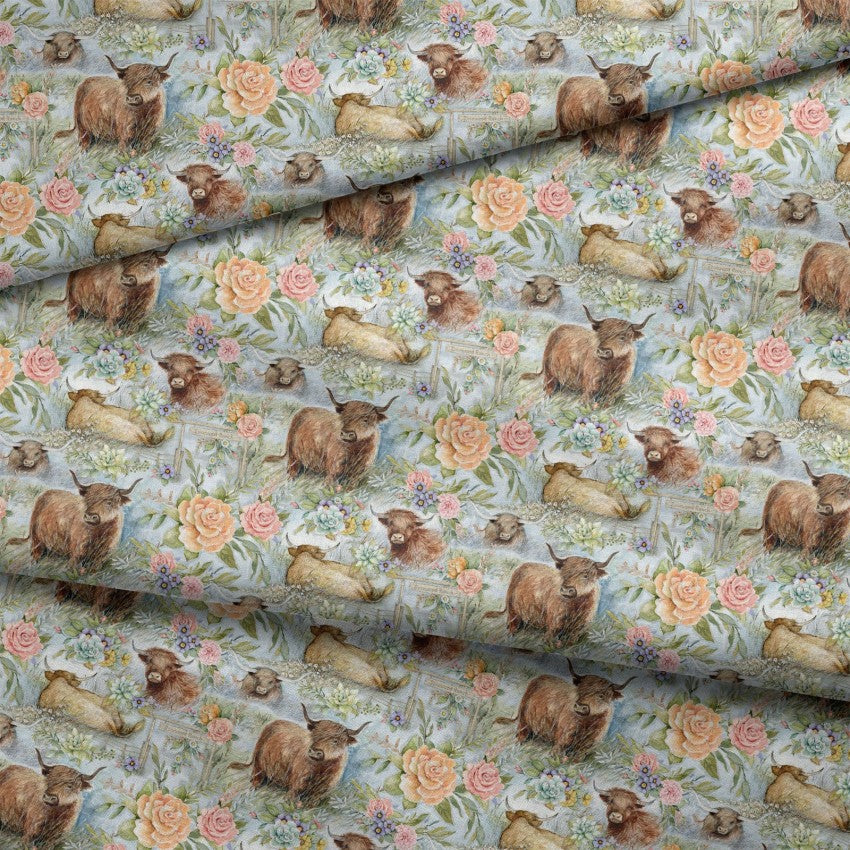 1/2 Yard Highland Ranch Cow Ranch