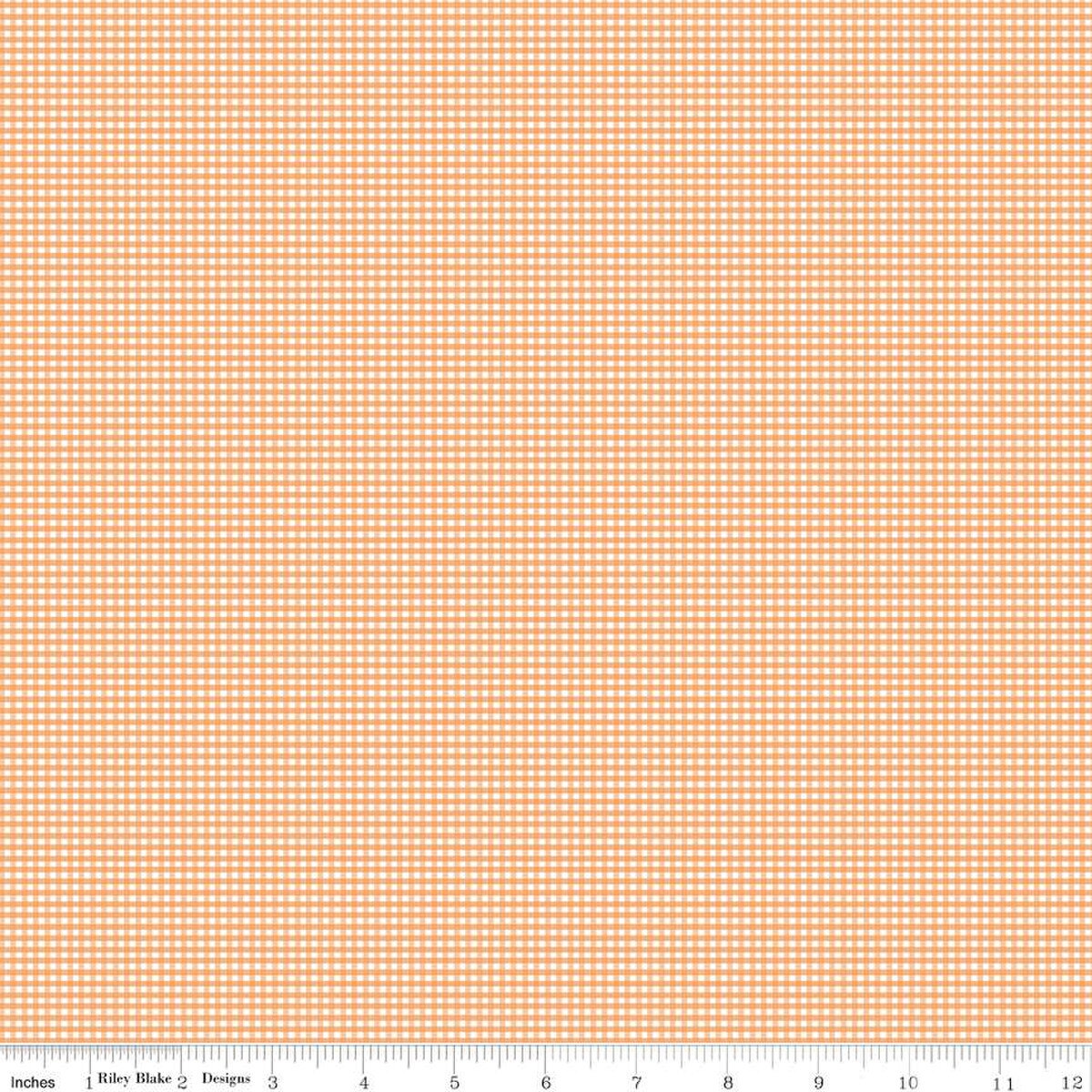 1/2 Yard Micro Gingham Marmalade