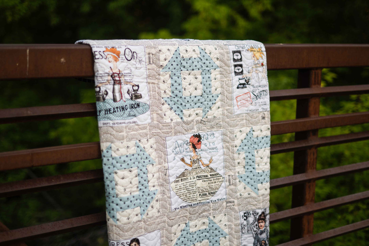 Press On: Large Sewing Patches Patch Panel 24" x 43" - Patchwork Squares - by J. Wecker Frisch for Riley Blake Designs