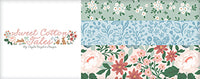 Collection of floral patterns with 'Sweet Cotton Tales' branding on a white background
