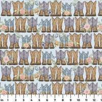 1/2 Yard Highland Ranch Dusty Boots