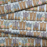 1/2 Yard Highland Ranch Dusty Boots