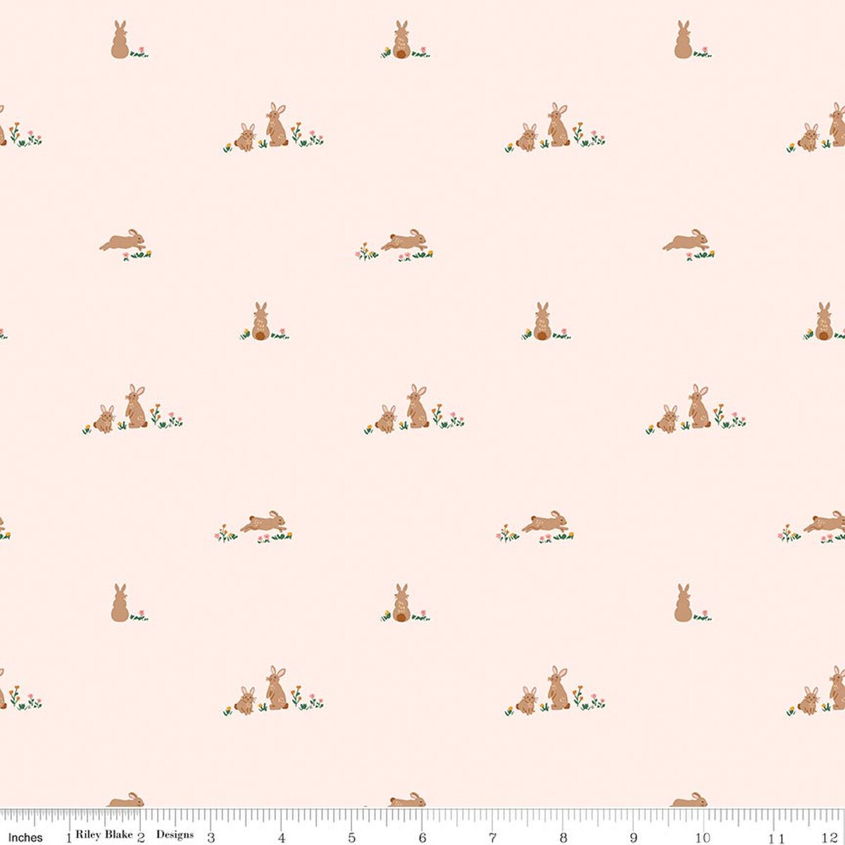 1/2 Yard - Sweet Cotton Tales Flopsy Fields Blush Quilting Cotton – Riley Blake Designs