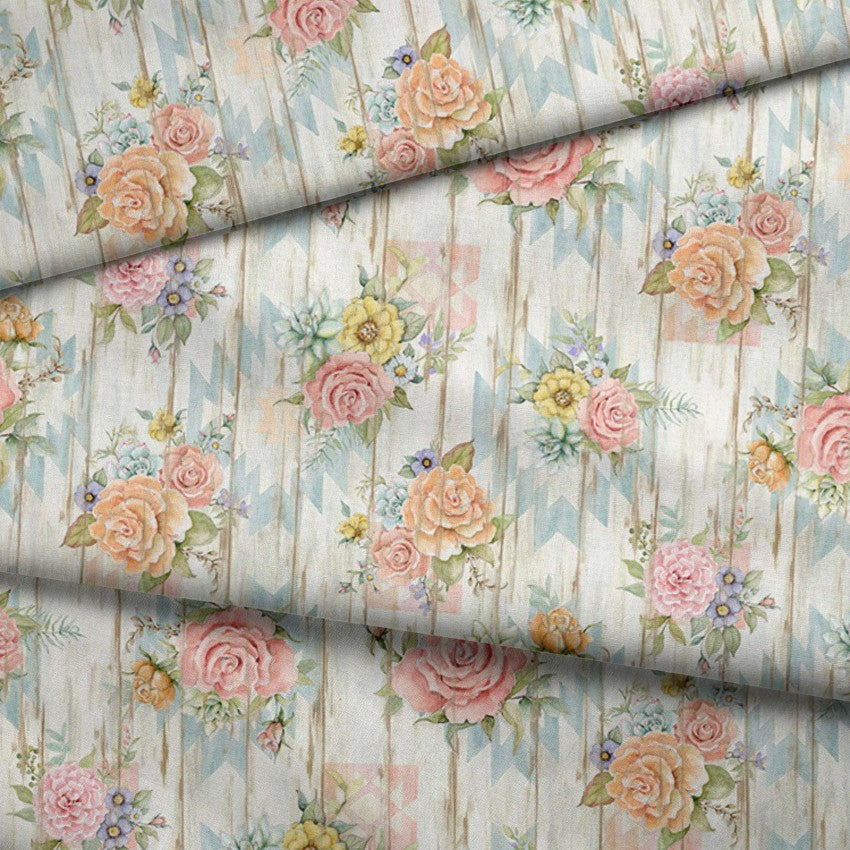 1/2 Yard Highland Ranch Country Rose