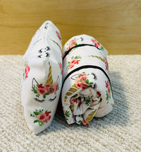 Unicorns/ Pink Flannel - 18 inch Doll Sleeping Bag with Pillow and Pillow Case
