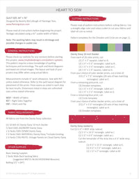 Heart to Sew Quilt Kit