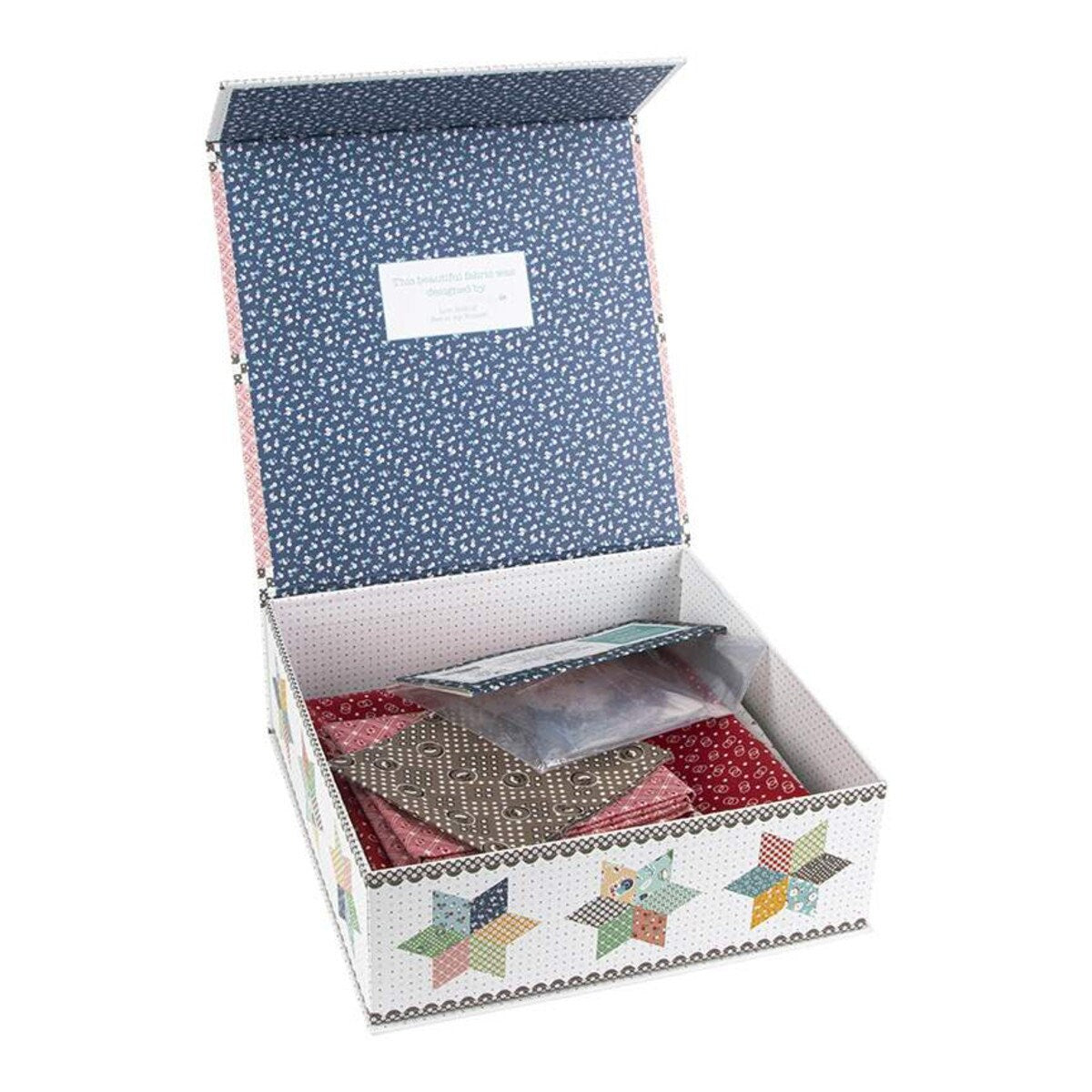 Pot Luck Stars Quilt Boxed Kit by Riley Blake Designs