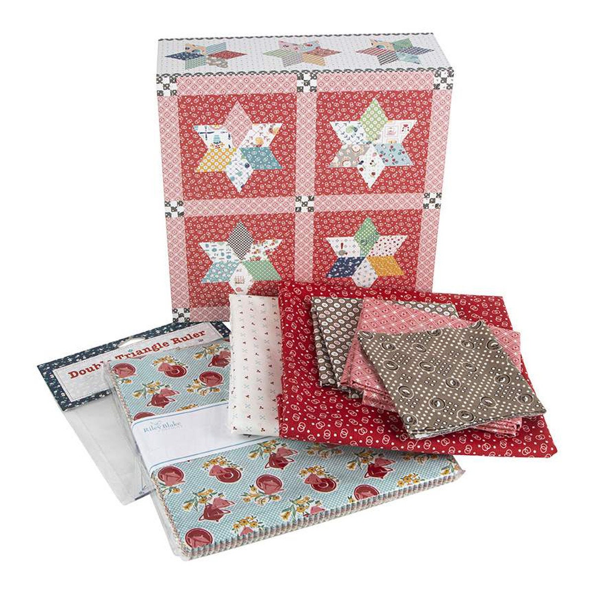 Pot Luck Stars Quilt Boxed Kit by Riley Blake Designs