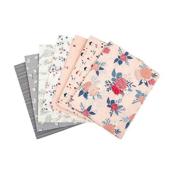 Clearance - 1/2 Yard Flat Fold - South Hill Blush Collection Quilting Cotton by Fran Gulick, Riley Blake Designs