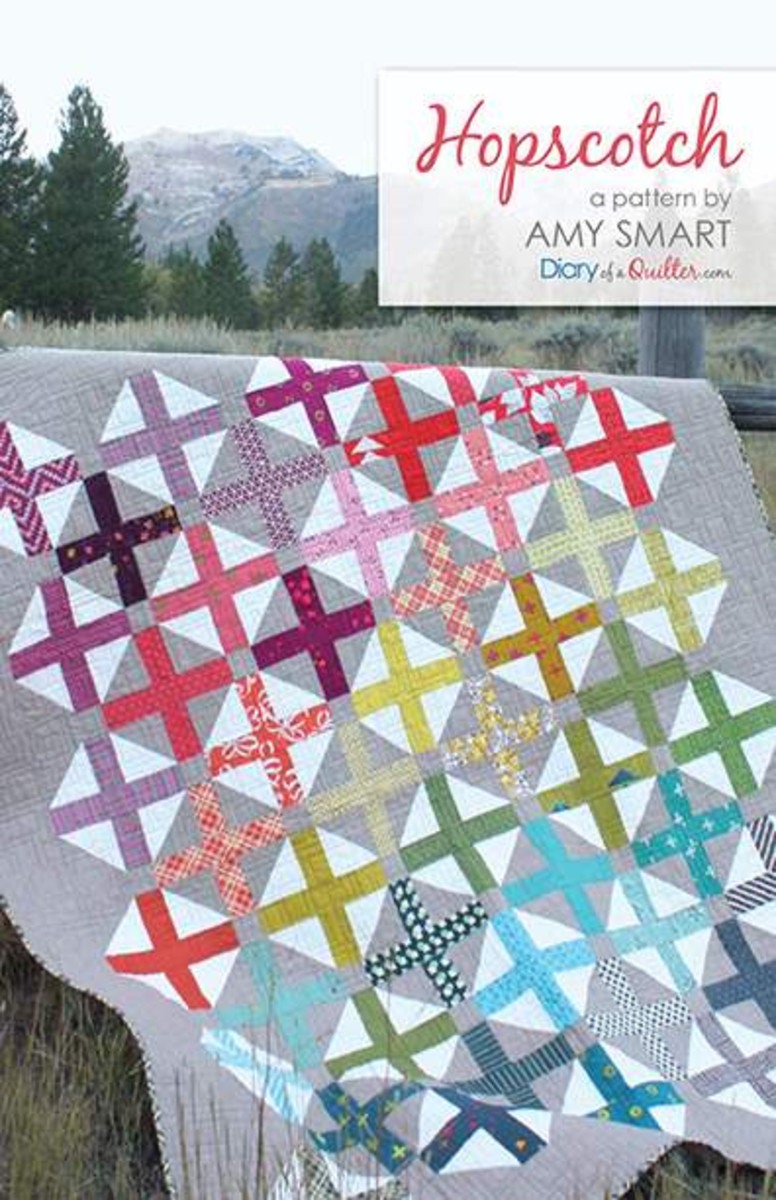 Clearance - Hopscotch Quilt Pattern by Amy Smart for Riley Blake Designs, Goes with Albion Collection