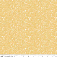 1/2 Yard Albion Wildflowers Yellow Quilting Cotton from Riley Blake Designs