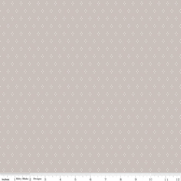Clearance - 1/2 Yard - Albion Dots Ash Designer Quilting Cotton by Riley Blake Designs