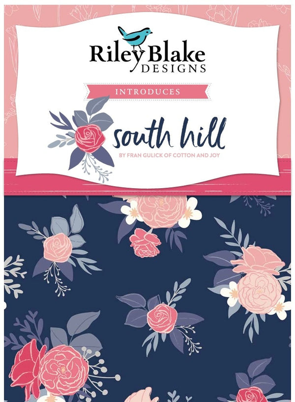 Clearance - 1/2 Yard Flat Fold - South Hill Blush Collection Quilting Cotton by Fran Gulick, Riley Blake Designs