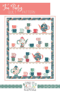 Tea Party Quilt Pattern, Fat Quarter Friendly, Traditional Piecing