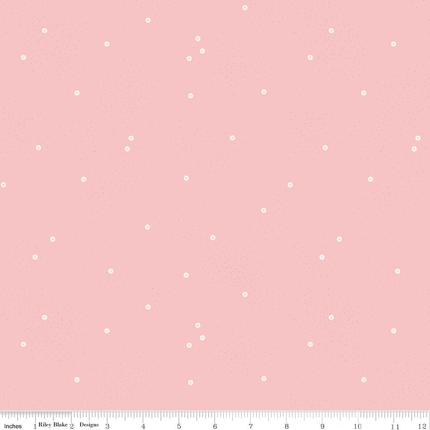 1/2 Yard Dainty Daisy Frosting Basics Quilting Cotton for Riley Blake Designs