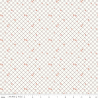 Clearance - 1/2 Yard - Albion Floral Plaid Cream Designer Quilting Cotton by Riley Blake Designs