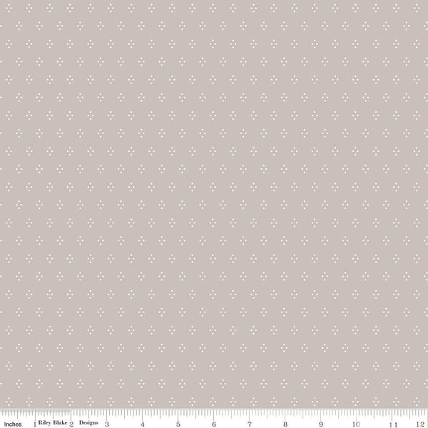 Clearance - 1/2 Yard - Albion Dots Ash Designer Quilting Cotton by Riley Blake Designs