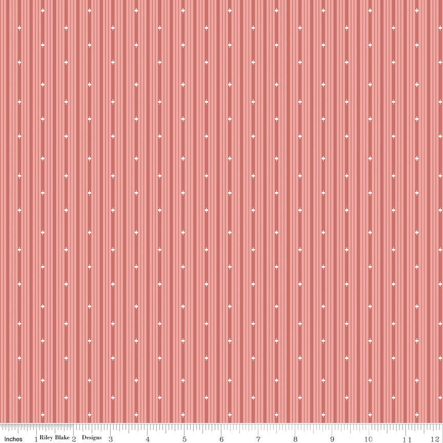 Clearance - 1/2 Yard - Albion Stripes Rose Designer Quilting Cotton from Riley Blake Designs