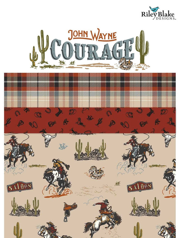 John Wayne Courage Licensed Quilting Cotton from Riley Blake Designs