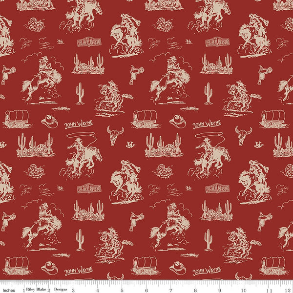 John Wayne Courage Licensed Quilting Cotton from Riley Blake Designs