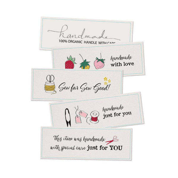 BloomBerry Woven Labels for bags or craft projects by Minki Kim, Handmade With Love