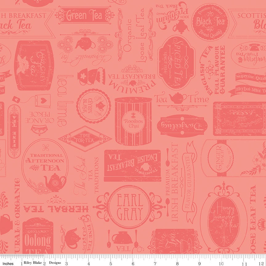 Clearance - 1/2 Yard - Afternoon Tea Designer Quilting Cotton from Riley Blake Designs