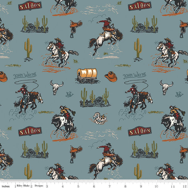 John Wayne Courage Licensed Quilting Cotton from Riley Blake Designs