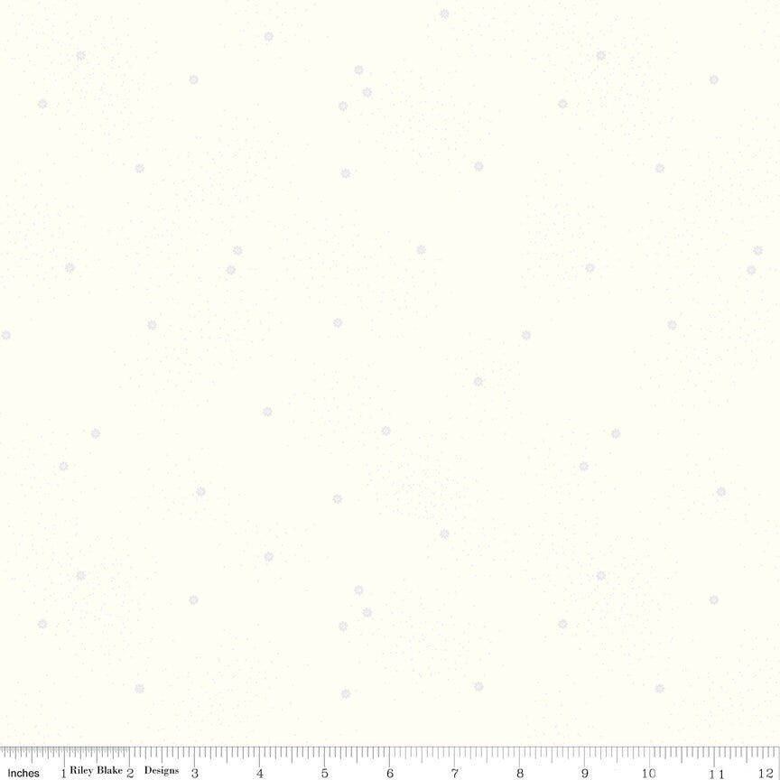 1/2 Yard Dainty Daisy on Cloud White Basics Quilting Cotton for Riley Blake Designs