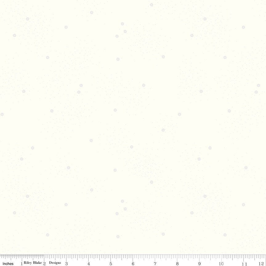 1/2 Yard Dainty Daisy on Cloud White Basics Quilting Cotton for Riley Blake Designs