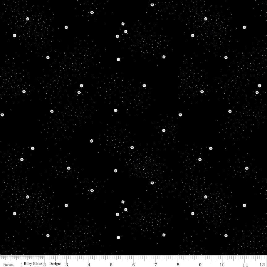 1/2 Yard Dainty Daisy Licorice Basics Quilting Cotton for Riley Blake Designs